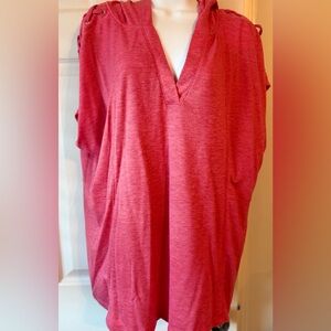 Livi Active Raspberry Short Sleeve/Cap Sleeve hoodie.